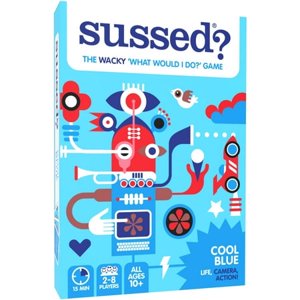 SUSSED The Wacky What Would I Do card game - Social Fun for Teens, Boys & girls - 10+ Years - cool Blue Deck with 200 great conversation Starters