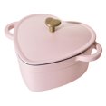 thumbnail image 1 of Beautiful 2-Quart Cast Iron Heart Dutch Oven by Drew Barrymore, 1 of 5