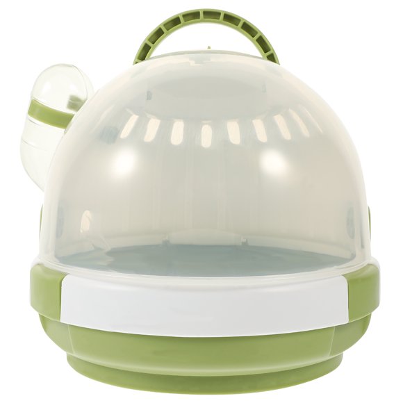 Miangastore Small Pet Carrying Cage Transparent Design Hamster Cage Handle Design Hamster Travel Cage