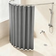 thumbnail image 4 of Bathroom Fabric Shower Curtain Liner with Machine Washable Polyester Material Hotel Quality Reinforced Hook Design Durable Privacy Shield Easy Care Bathroom Accessory, 4 of 4