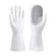 thumbnail image 2 of Reusable Dishwashing Gloves with Scrubber Palm | Rubber Kitchen Cleaning Gloves for Hand Protection | Household Wash Gloves for Utensils Pots Plates Cookware, 2 of 8