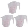 thumbnail image 1 of 9Pc Plastic Measuring Jug Set Large 4 Cup, 2 Cup and 1 Cup Capacity BPA Free Measuring Beakers with Angled Grip, 1 of 8