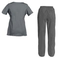 thumbnail image 2 of Women's Scrubs Set Scrub Top and Pants Scrubs Set, 2 of 3