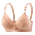 thumbnail image 1 of Saving Clearance 2025！Womens Plus Size Bras,,Woman Oversized Wireless Bra Front Button Push Up Underwear Bra, 1 of 4