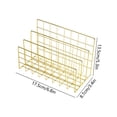 thumbnail image 3 of Nordic Metal Wire File Holder,3 Compartment Desktop Book Organizer,Minimalist Iron Magazine Rack for Office Desk Document Notebook Book Home Tabletop Storage, 3 of 6