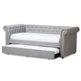 thumbnail image 1 of Baxton Studio Mabelle Fabric Daybed with Trundle in Gray, 1 of 8