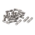 thumbnail image 1 of Unique Bargains M8x30mm 304 Stainless Steel Double End Thread Stud Teeth Rod Silver Tone 20pcs, 1 of 1