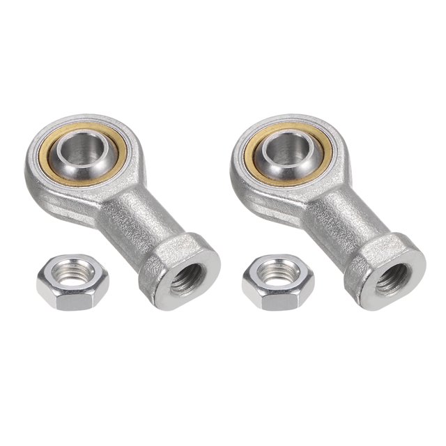 Unique Bargains 2pcs SI8T/K 8mm Rod End Bearing M8x1.25 Female Right Hand Thread, Cast Iron
