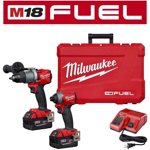 Milwaukee Tool M18 FUEL | 3697-22 - 18V Li-Ion Brushless Cordless Next Generation Hammer Drill Impact Driver Combo Kit (2-Tool) - Brand New