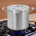 thumbnail image 2 of NutriChef 20 Qt Stainless Steel Stockpot with Lid, Heavy Duty Induction Pot Compatible with Gas, Induction, Ceramic, Glass and Halogen Cooktops, 2 of 8