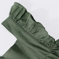 thumbnail image 4 of XDZJLR Girls' Jumpsuits & Rompers Baby Boys Playsuits Ruffled Fly Sleeve Newborn Linen Overalls Infant Summer Clothes Romper Green 3-6 Months, 4 of 6