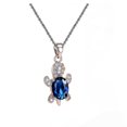 thumbnail image 1 of Openpig Collier Tortue Pierre de Naissance Bijoux pour Femmes Bleu Joli Traité, 1 of 1