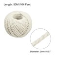 thumbnail image 2 of Uxcell 164 Feet 0.08" Jute Twine Jute Rope Jute Twine String Cords Beige for DIY, 2 of 6