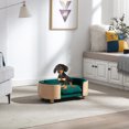 thumbnail image 2 of KOSSMAI Nature Solid Wood Velvet Padding Rocky Natural Wood 27 Inch Long Small Pet Bed Sofa, 2 of 5