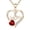 Red, variant on Mothers Necklace Gifts for Mom from Daughter Son, Mothers Day Gifts for Women, I Love You Mom Necklace Heart Pendant Rhinestone Jewelry with Box Birthday