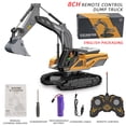 thumbnail image 3 of Alloy Engineering Vehicle Remote Control Excavator Bulldozer Dump Truck Electric Toys For Boys, 3 of 8