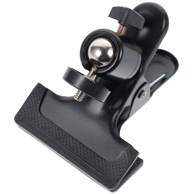 Ball Head Mount 1/4 Inch Screw Camera Clamps Mount Spring Clamps Accessory