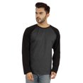 thumbnail image 1 of Inkmeso Men's Regular Fit Round Neck Shirt Solid Raglan Long Sleeve T-Shirts, 1 of 7