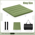 thumbnail image 3 of Costway King Futon Mattress Japanese Floor Pad Washable Cover Carry Bag Green, 3 of 10