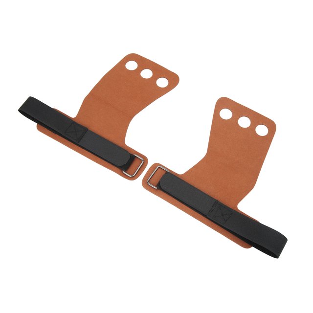 Lifting 2pcs Gymnastics Palm Protector Imitation Leather Three Fingers Hand Grip for Pull Up Weight Lifting Training