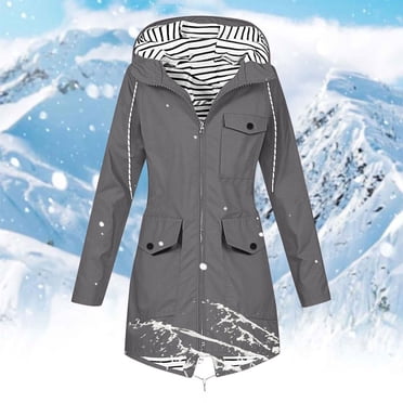 Ailaofu Manteau à Capuche pour Femme de Printemps et d'Automne, Trench à Manches Longues, Veste Ample, Vêtement d'Extérieur