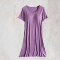 thumbnail image 2 of Timegard Nuisette pour Femmes avec Soutien-Gorge Intégré, Manches Courtes à Volants, Col Rond, Douce Tenue de Nuit, Robes Décontractées, 2 of 9