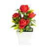 thumbnail image 1 of TIMIFIS Artificial Potted Flowers, Mini Rose Artificial Flowers In Pot, Desktop Decoration for Home Office Faux Flowers for Table Dinning Room Decoration Shelf Decor, 1 of 8