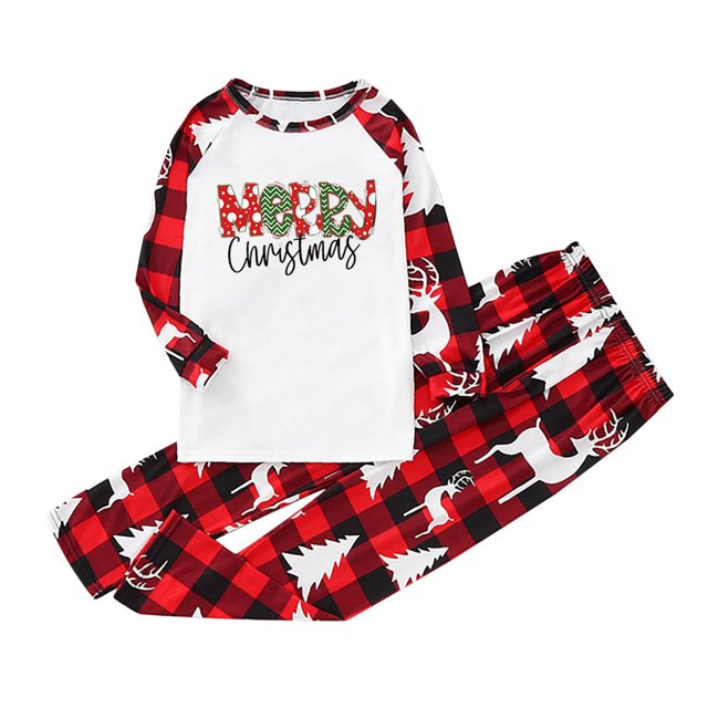 Pisexur Christmas Pajamas for Family Add Festive Atmosphere Family Christmas Pjs Matching Sets Reindeer and Snowflake Patterned Sleepwear Xmas PJS Set for Couples and Kids Christmas Pajamas