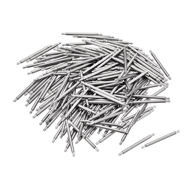 Unique Bargains 16mm Watch Band Pin 1.3mm Dia Stainless Steel Single Flanged End Spring Bar Pins 200 Pack