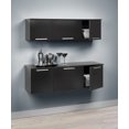 thumbnail image 3 of Prepac Coal Harbor Manufactured Wood Wall Mounted Hutch, 3 of 3