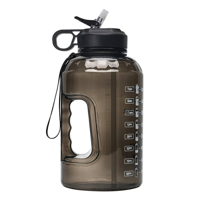 Bouteille d'Eau de 2200 ml Grande Capacité Sport Extérieur Gobelet Portable avec Poignée Sangle pour Camping Randonnée