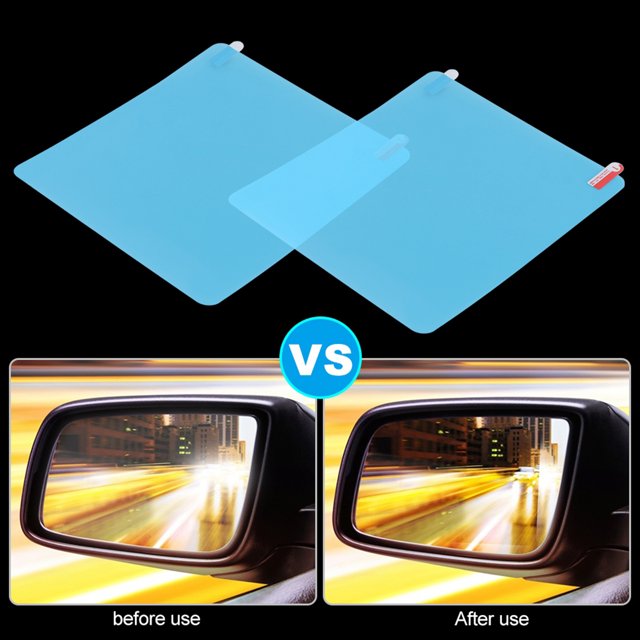 Film Anti-Buée de Rétroviseur Anti-Buée, Autocollant de Rétroviseur Imperméable, Camion pour Remorque de Voiture Suv