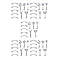 thumbnail image 3 of Transemion 10 Pieces Stainlee Steel Nose Ring Earring Studs Festive Lip Eyebrow Punk Style A 5Set, 3 of 6