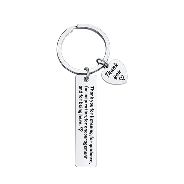 Birdeem Porte-Clés Amour Encouragement Inspiration Porte-Clés en Acier Inoxydable Cadeau
