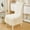 Blanc, variante sur Housse Extensible pour Chaise de Salle à Manger, Protecteur de Siège en Polyester Amovible et Lavable, Convient aux Chaises de 21.6x19.6 à 16.5x14.9 Pouces, pour la Maison, la Cuisine et le Bureau