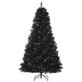 thumbnail image 1 of HOMCOM 7ft Artificial Christmas Tree Home Decoration Automatic Open, Black, 1 of 10