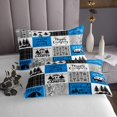 thumbnail image 3 of YST Blue Rv Quilt Set King Rustic Camper Decor Bedspread Set Camping Bunk Accessories For Camper Car,Rv Coverlet Set For Travel Trailers Country Buffalo Plaid Pine Tree Arrow Bed Set, 3 of 5