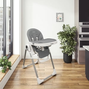 Chaise à manger haute bébé pliable Tronassimo - Tronassimo H2 pour les enfants - gris foncé