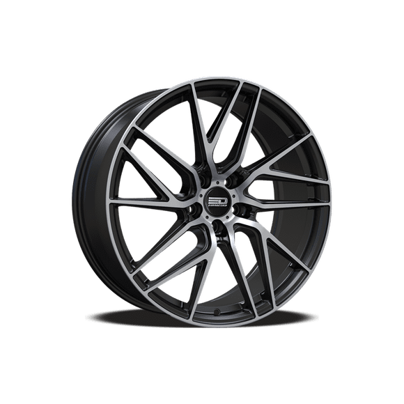 4 x jantes Euro Design Tech en alliage Noir machined de 20x10 pouces pour 2015 - 2026 Mercedes-Benz C-Class (convient pour W205 & W206)