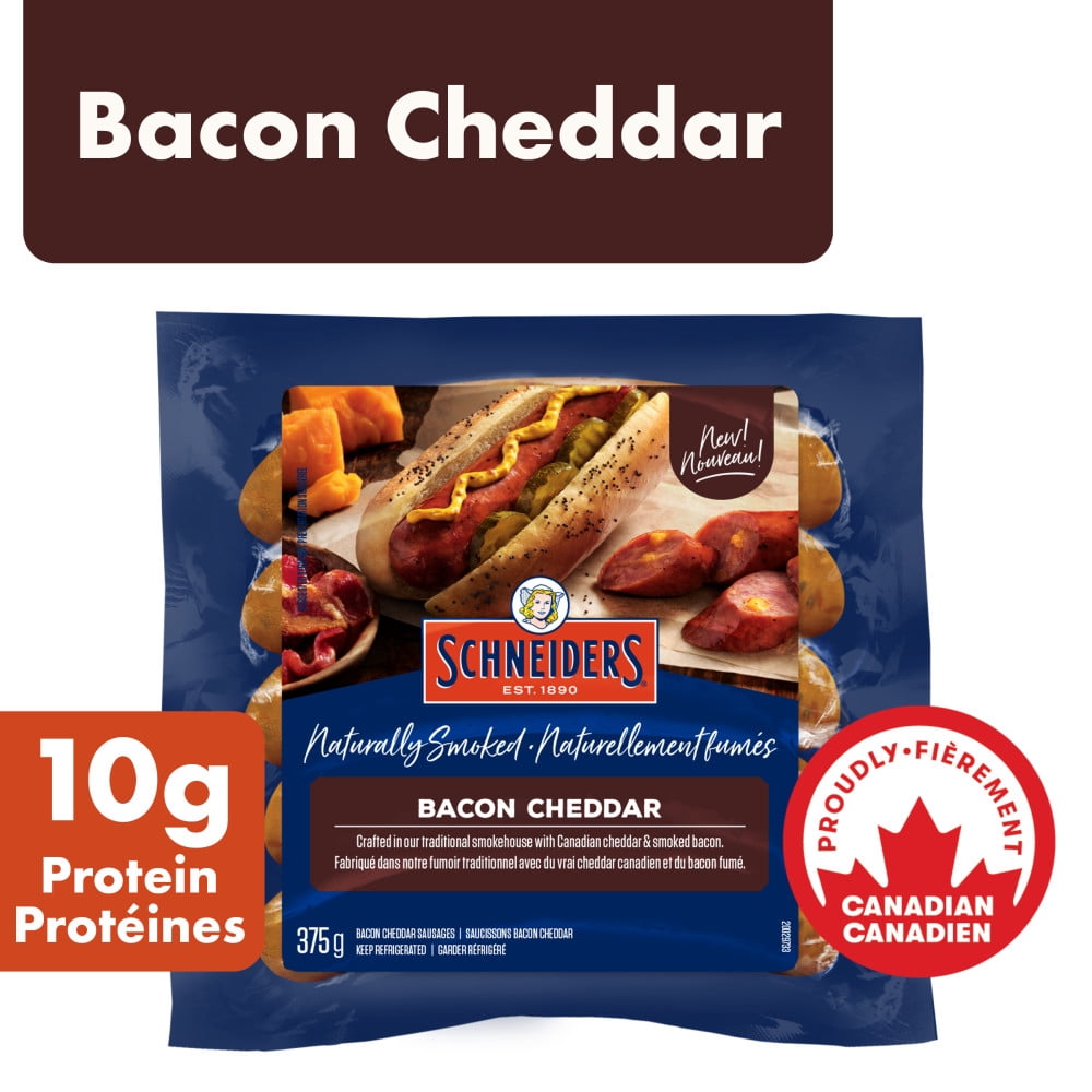 Schneiders Saucissons fumés bacon cheddar 375 g