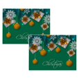 thumbnail image 1 of Oleegame 2 Pcs Napperons de Noël Rustiques Vintage Lavables, 1 of 4