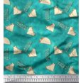 thumbnail image 1 of Soimoi Green polyester Crepe Fabric Text & Tacos Food Fabric Prints By Yard 52 Inch Wide, 1 of 5