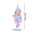 thumbnail image 3 of EGNMCR Room Decor, Home Decor, Wall Decor 7.48 Inch Soft Newborn Baby Dolls Vinyl Baby Dolls With Clothes Set Including Pacifier Realistic Doll Look Real Doll Doll, 3 of 7