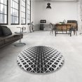 thumbnail image 4 of Ahgly Company Tapis d'Intérieur Lavable à la Machine, Carré, Transitionnel, Gris Foncé Noir, Tapis de Zone, 8 Pieds Carré, 4 of 7