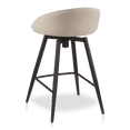 thumbnail image 2 of Bouclair Beige Fabric and Metal Bar Stool, 2 of 4