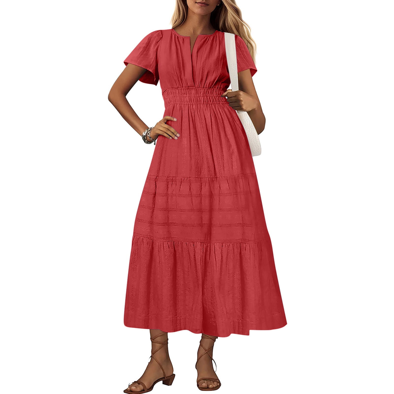 pink prom dress Clarisse 810237 Light – PROM BAE Color:Chianti Women's Solid Color Sleeveless 368