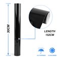 thumbnail image 2 of Unique Bargains Gloss Bubble Free Air Release Self Adhesive Car Vinyl Film Wrap Sticker Decal Black 60" x 12", 2 of 5