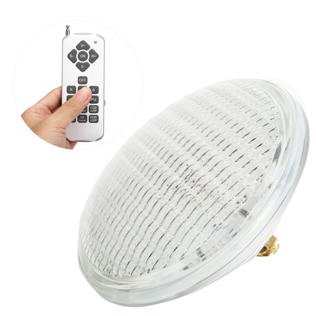 Underwater Lamp, Remote Control Swimming Pool Light Embedded Thickened Glass Brightness Adjustment For Outdoor For Par56 Light Source 18W 1800LM