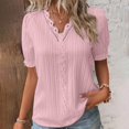 thumbnail image 2 of B91xZ Womens Trendy Tops Short Sleeve Crew Neck Tight T Shirts,RD2 5XL, 2 of 5