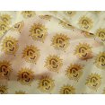 thumbnail image 4 of oneOone Silk Tabby Fabric Floral Block Printed Fabric 1 Yard 42 Inch Wide, 4 of 4
